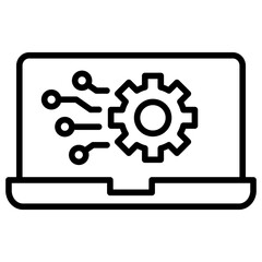 Network Technology Outline Icon