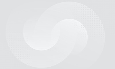 Abstract white glowing geometric lines on gray background. Modern shiny blue circle lines pattern. Futuristic technology concept. Suit for cover, poster,