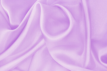 Purple pastel fabric texture background, detail of silk or linen pattern.