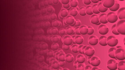 abstract 3d glass balls moving geometrical futuristic background, transparent 3d glass ball...