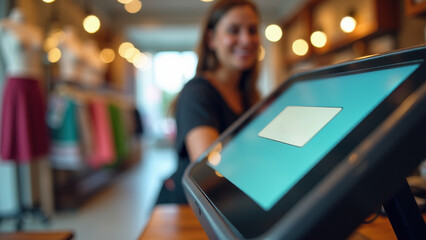 NFC Payment Terminal in Store