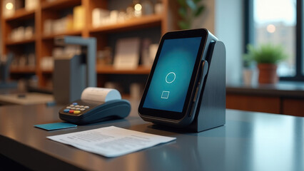 NFC Payment Terminal in Store