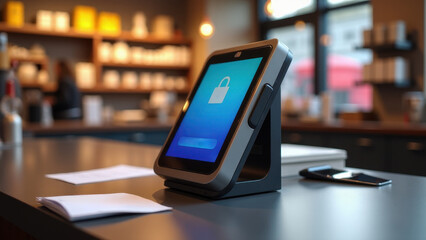 NFC Payment Terminal in Store