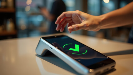 NFC Payment Terminal in Store