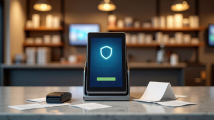 NFC Payment Terminal in Store