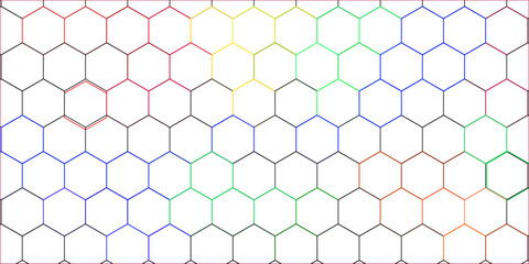 abstract white hexagon background design a white honeycomb grid pattern. . geometric background .
