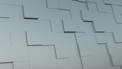 Simple and elegant moving 3d cubes geometric shapes minimal background