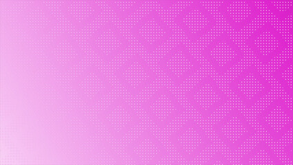 abstract. pink half tone glowing random dots and grid technology background