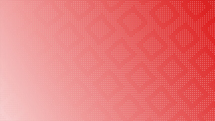 abstract. Red half tone glowing random dots and grid technology background