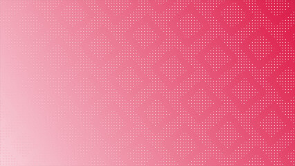 abstract. Magenta red half tone glowing random dots and grid technology background