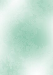 The green color flows like the color dissolves in water, as if there is a wave.