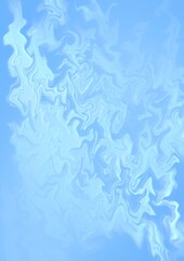 Complex and moving, the glowing soft blue hologram is modern and futuristic.