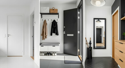 Entrance Hall Showcase with Modern Design Features and Minimalist Aesthetic