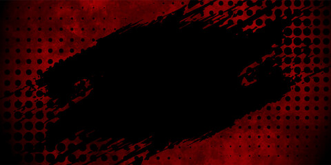 Grunge texture effect background. Distressed rough dark abstract textured. Black isolated on red. Graphic design element vintage style decoration concept for banners, flyer,  or brochure cover