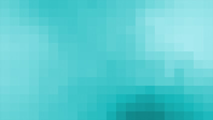 Simple and classy pixilated square box pattern Cyan color minimal geometric background