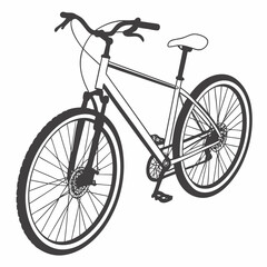 bicycle isolated on white background