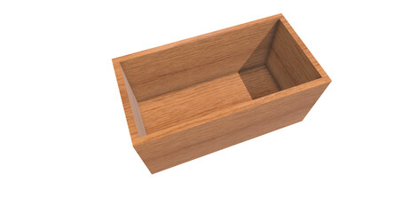 3d wooden box png