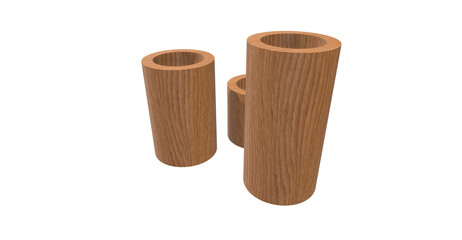 3d wooden cylinders png