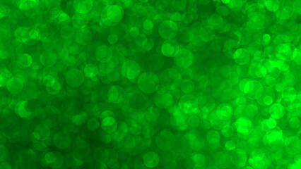 Green color shiny particles beautiful background, appearing and disappearing moving particles...