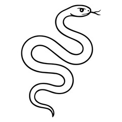 snake vector realistic line icon on white background
Vector line icon animal, wildlife