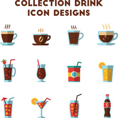 collection drink icon designs