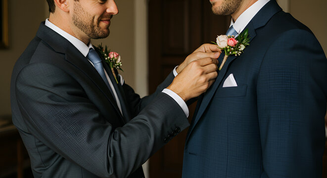 Groom's boutonniere