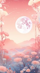 Full moon outdoors nature plant.