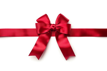Fototapeta premium Gift Ribbon Bow on a white background