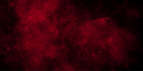 Grainy and grunge dark scarlet red watercolor vector art background. Red grunge paper texture with painting soft textured on wet white paper vector. Red grunge dark red and black textured painted art.