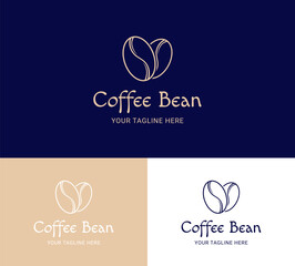 Coffee Logo Beans Vector Premium