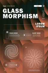 Glass Morphism Mobile UI Interface Design