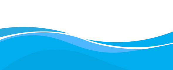 Blue and white business wave banner background. vectors