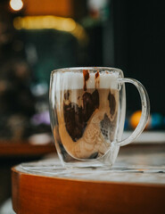 mug of capuccino