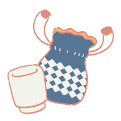 お猪口とお猪口入れのイラスト