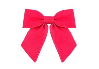 Vibrant pink ribbon bow isolated on black background perfect for gift wrapping and design projects, On Transparent Background
