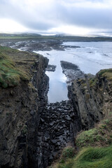 Fototapeta premium Downpatrick Head with the Atlantic Ocean Co. Mayo, Connacht province, Ireland.