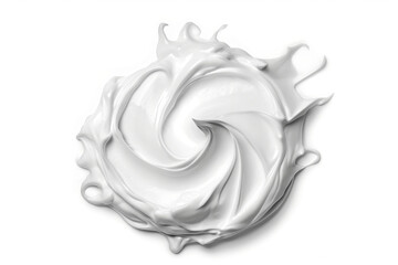 White cosmetic cream Isolated on White Background