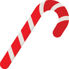 candy cane icon clipart vector on transparent background
