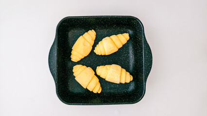 Homemade Croissants Baking Process