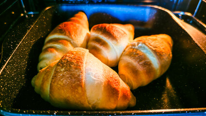 Homemade Croissants Baking Process