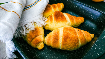 Homemade Croissants Baking Process