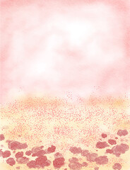 soft pink yellow colorful abstract illustration, background, wallpaper, card invitation design