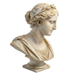 Obraz premium Serene Marble Muse A timeless portrayal of classical elegance, this sculpted bust embodies grace and quiet contemplation. Its detailed craftsmanship evokes a sense of history and artistry.