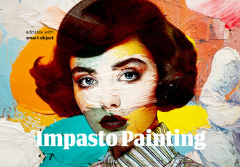 Impasto Painting Photo Effect