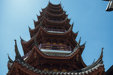 Fototapeta premium Medicine Buddha Pagoda, Jiming Temple, Nanjing, Jiangsu, China 