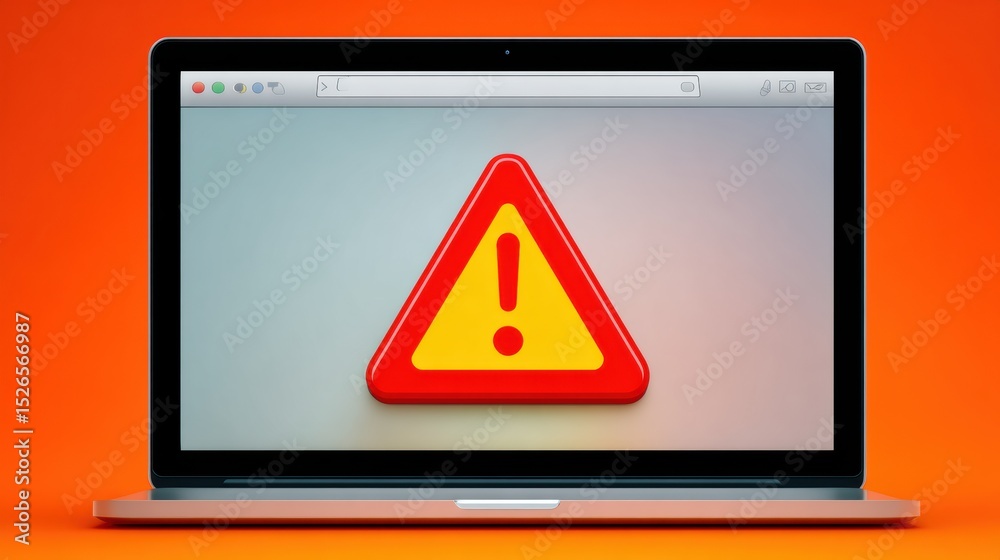 Poster Browser Window Hijacked With Alarming Alert Indicating Potential Security Breach