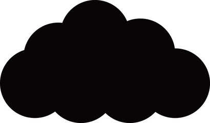 雲のアイコン　モノトーン