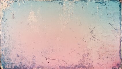 A photograph of an old film negative with vibrant colors and a rainbow on the side, with white scribbles and scratches across it.