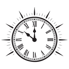 vector clock icon. vector illustration eps 10