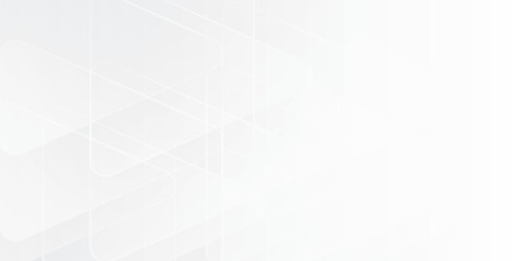 3D white geometric abstract background overlap layer on bright space with rounded triangles effect decoration. Graphic design element modern style concept for banner, flyer, card, cover, or brochure